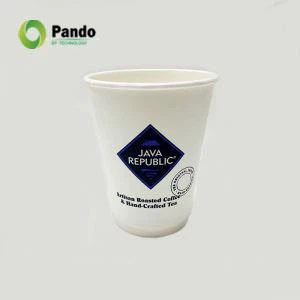 二重壁の堆肥化可能な紙のコーヒーカップ