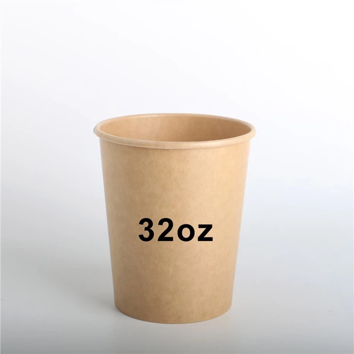Brown Paper Ice Cream Cups With Lids